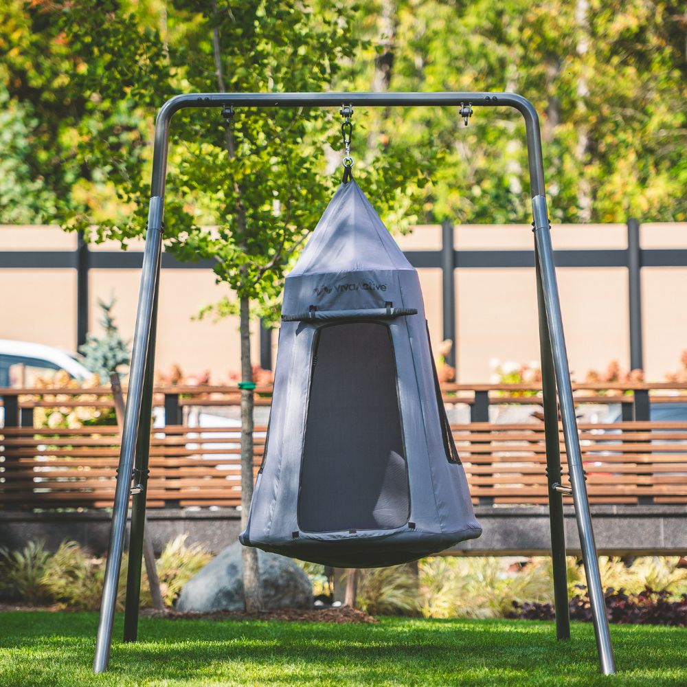 TitanFlex Swing Set with Saucer Tent Swing
