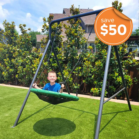 TitanFlex Swing Set with Saucer Swing