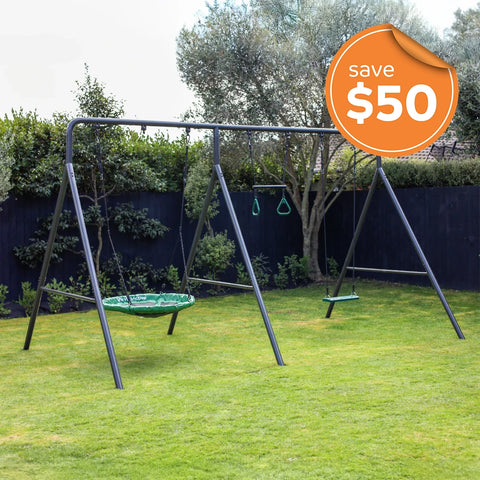 TitanPro Swing Set with Saucer Swing