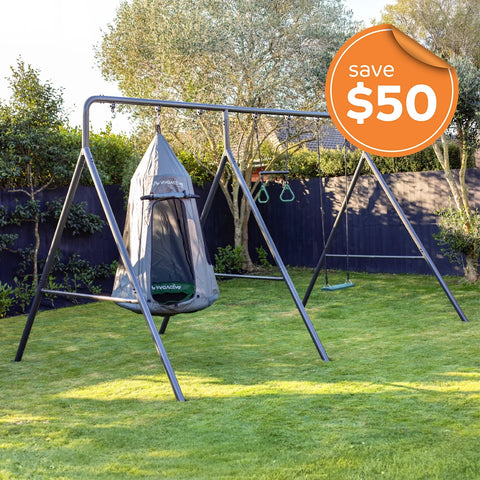 TitanPro Swing Set with Saucer Tent Swing