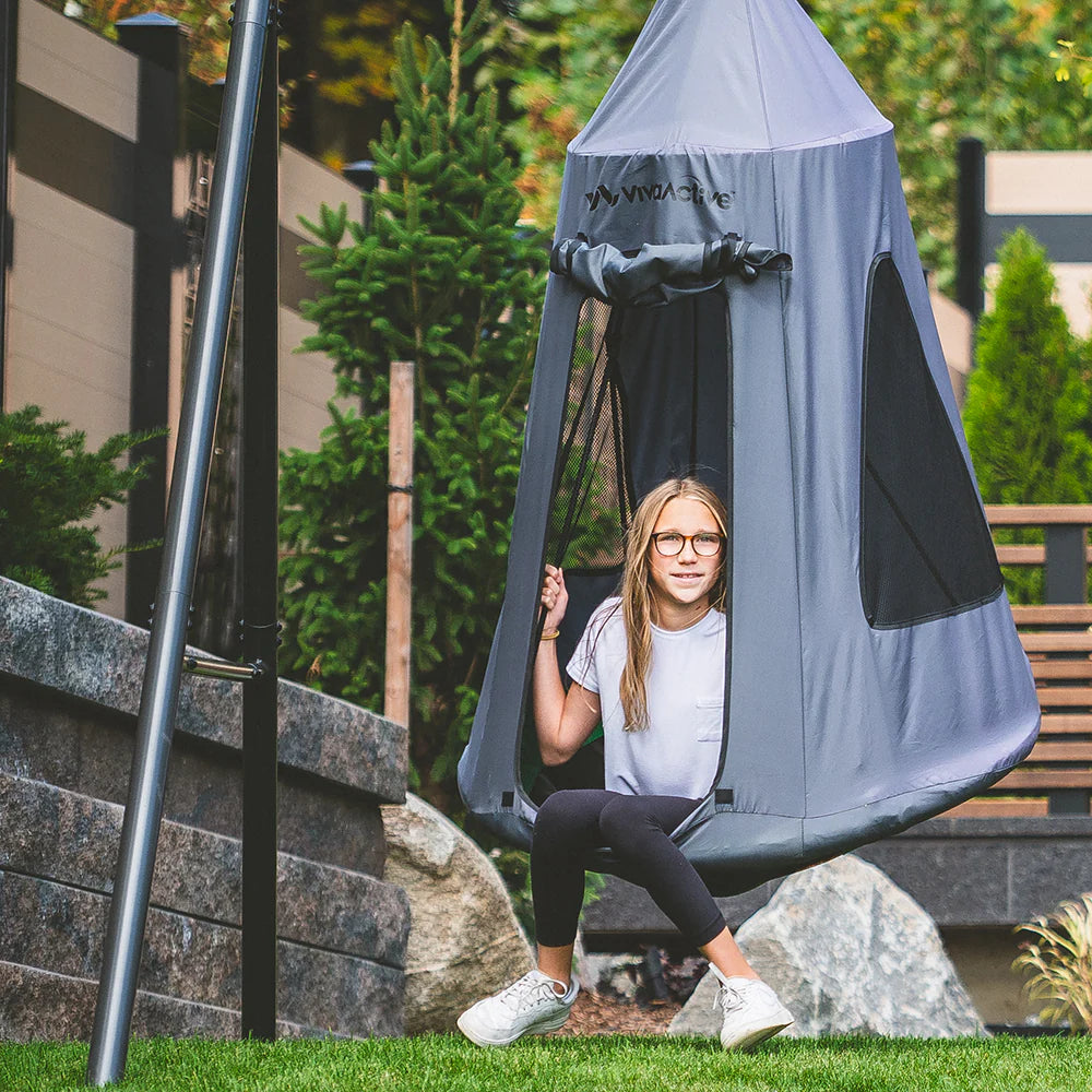 TitanFlex Swing Set with Saucer Tent Swing