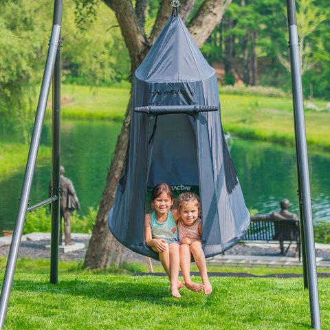 TitanFlex Swing Set with Saucer Tent Swing