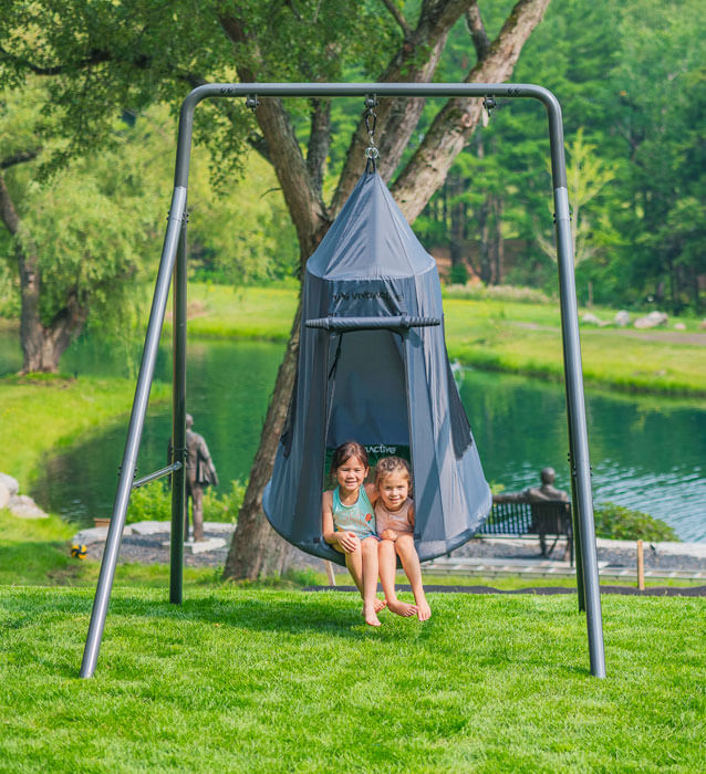 Single Swing Set with Tent Swing